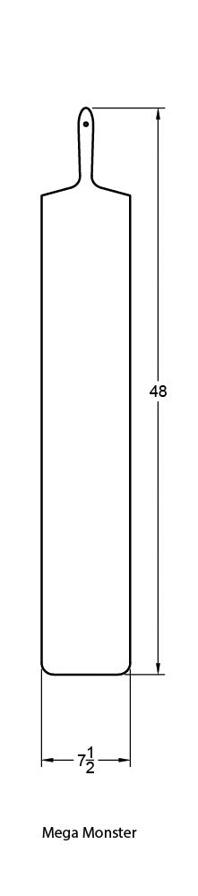 Ebonized Ash Mega Monster Board - KHEM Studios