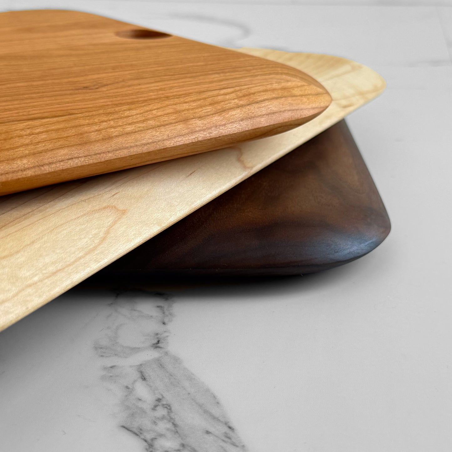Daily Board Plain Cutting Board, 15 x 11 in – Solid Maple, Walnut or Cherry Wood