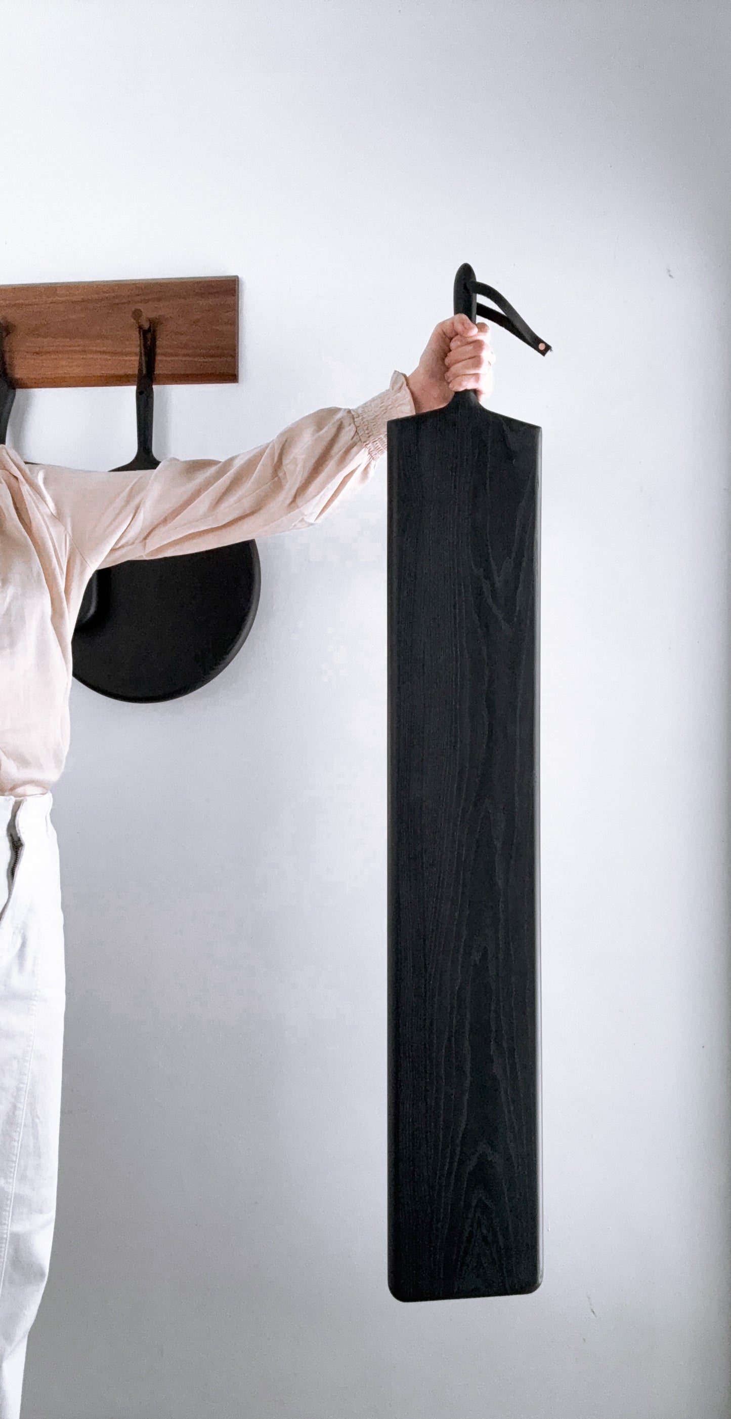 Mega Monster Serving & Charcuterie Board - Ebonized Ash — XL Hardwood Board