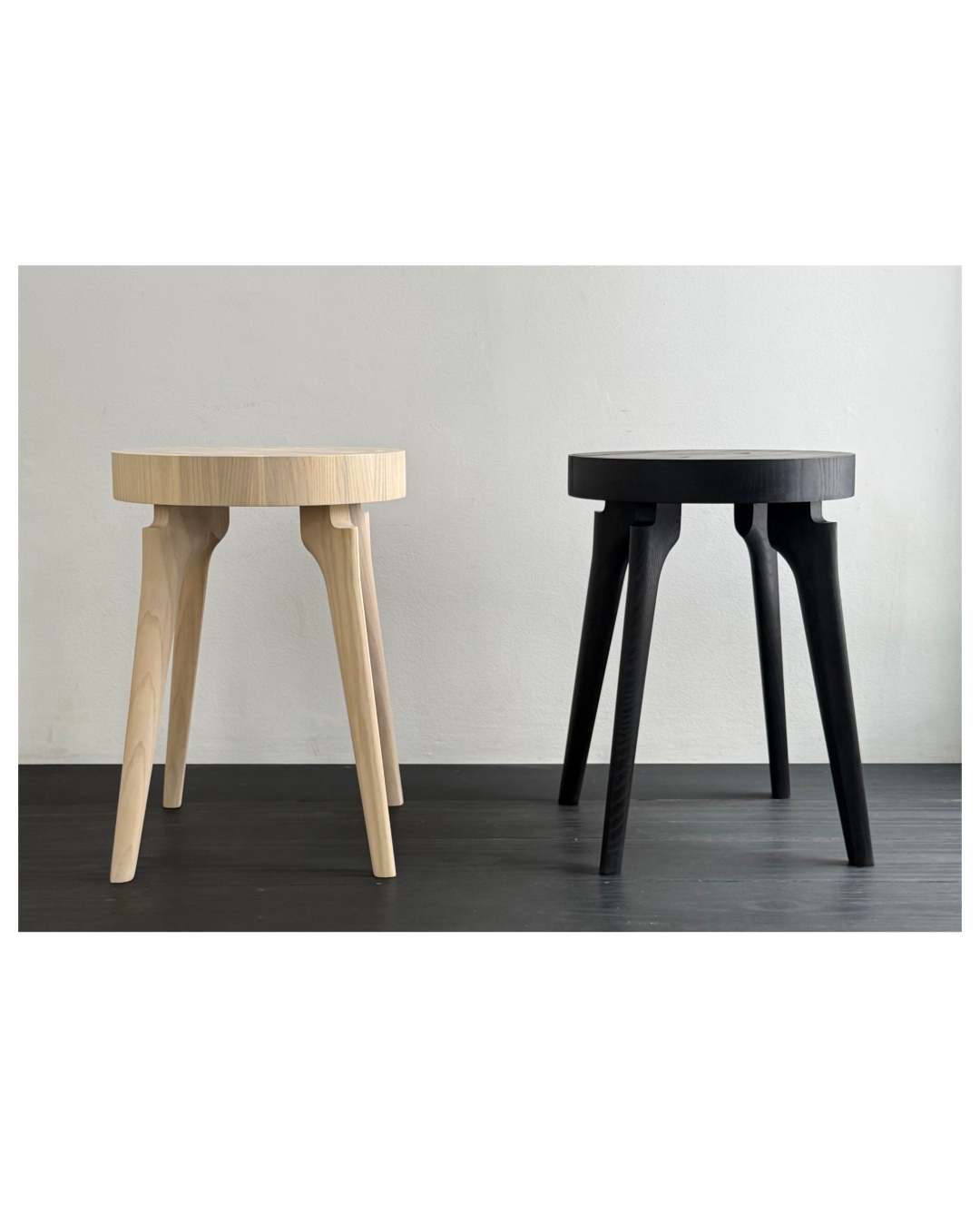 Side Table with End Grain Round Top