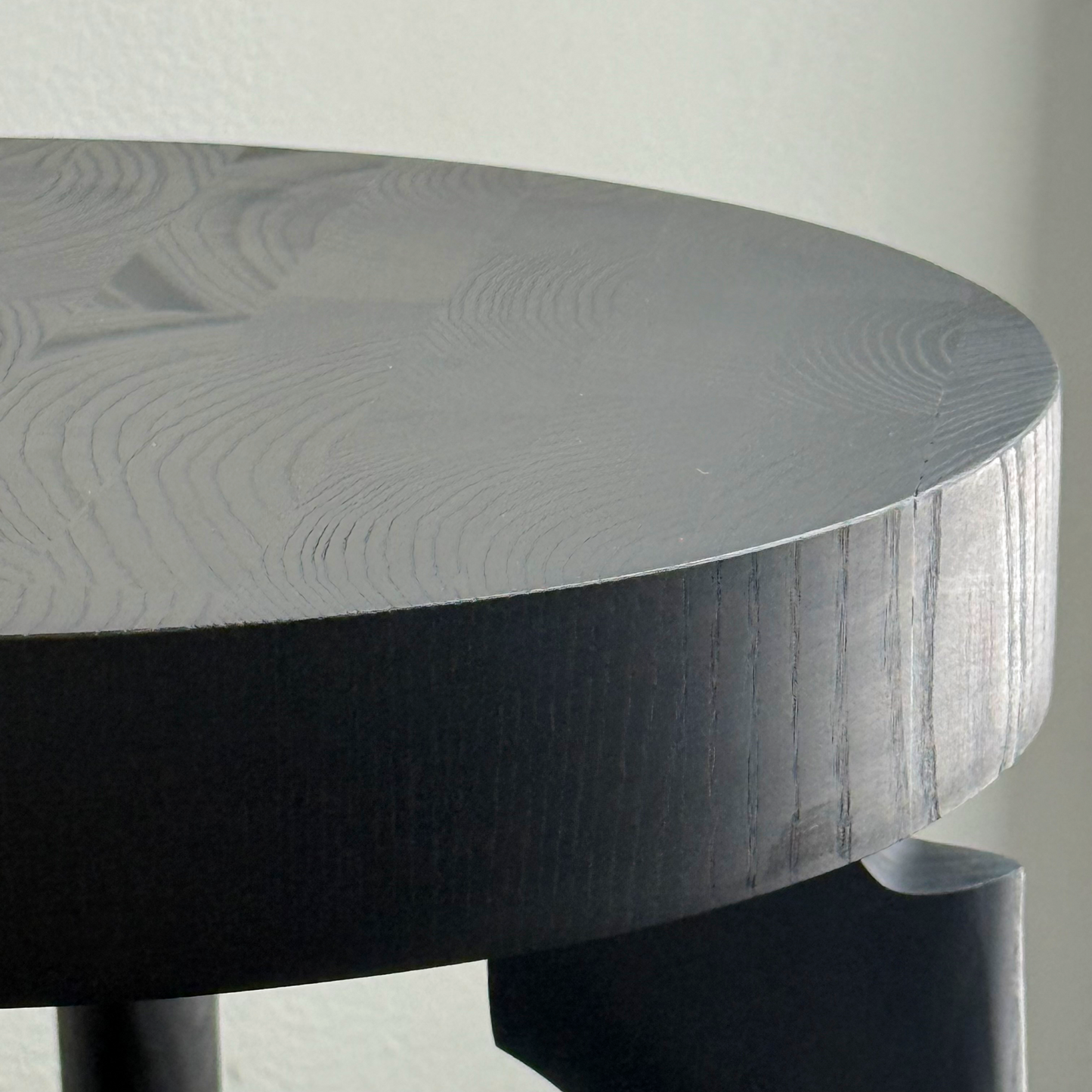 Side Table with End Grain Round Top