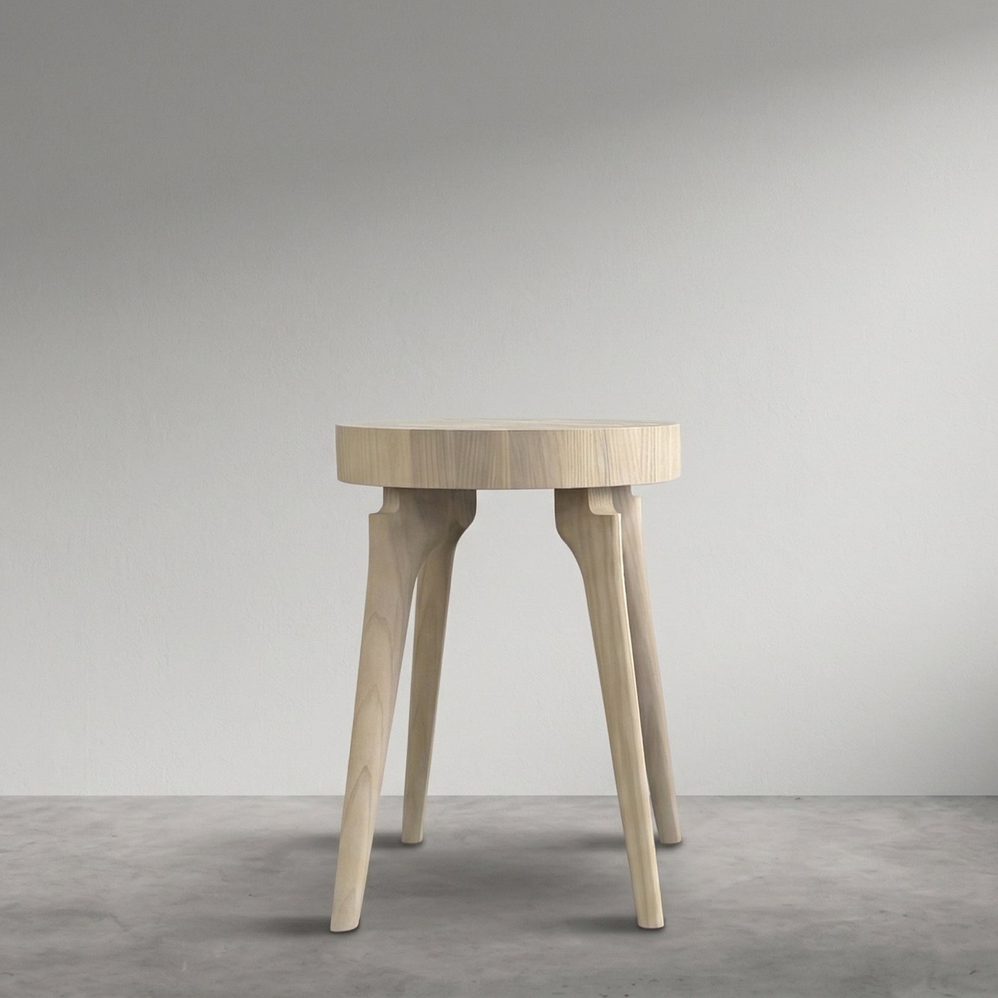 Side Table with End Grain Round Top