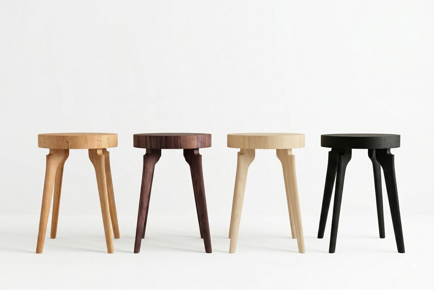 Side Table with End Grain Round Top