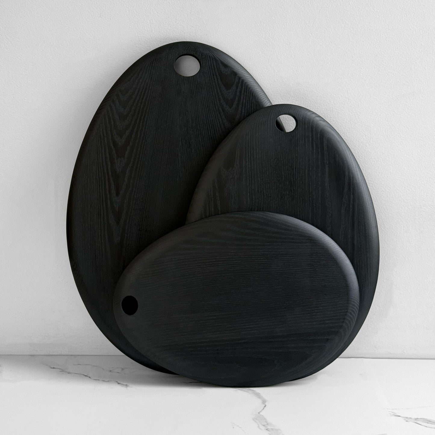 Ebonized Ash Egg Board — Small, Medium & Large | Hand-Finished Cutting & Serving Board