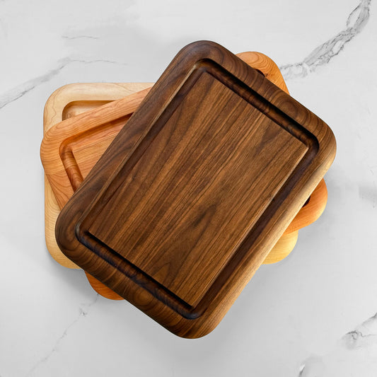 Daily Board with Juice Groove Cutting Board, 15 x 11 in – Maple, Walnut or Cherry Wood