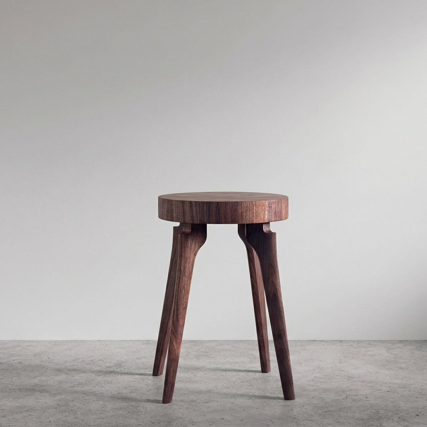 Side Table with End Grain Round Top
